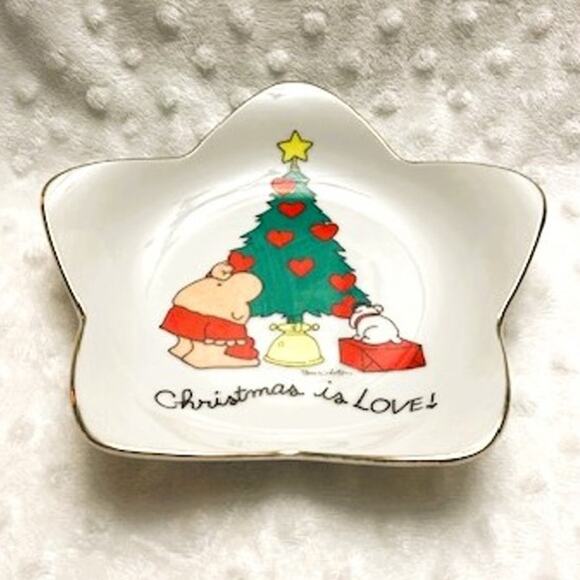 Vintage Ziggy (Tom Wilson) Christmas, 7" Star Shaped Porcelain Plate (1981) - Picture 3 of 6